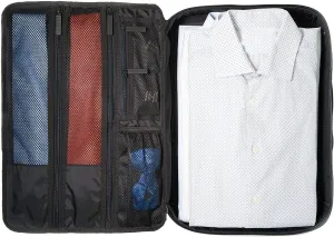 DEGELER® Shirt Bag for crease & wrinkle-free traveling with dress shirts & blouses – Garment bag & Packing Organizer for carry-on luggage accessory – black