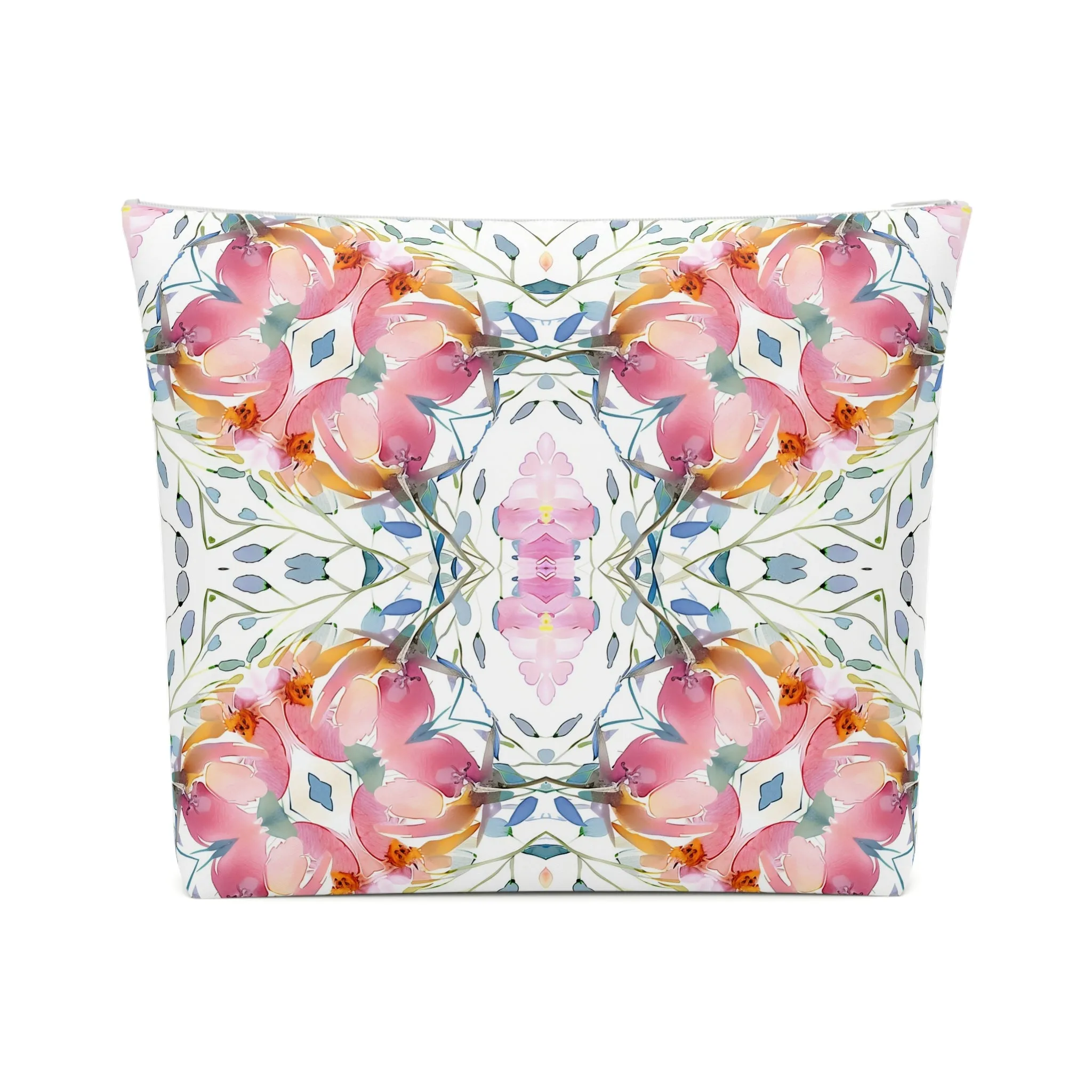 Delicate Diamond Bloom | Cotton Cosmetic Bag