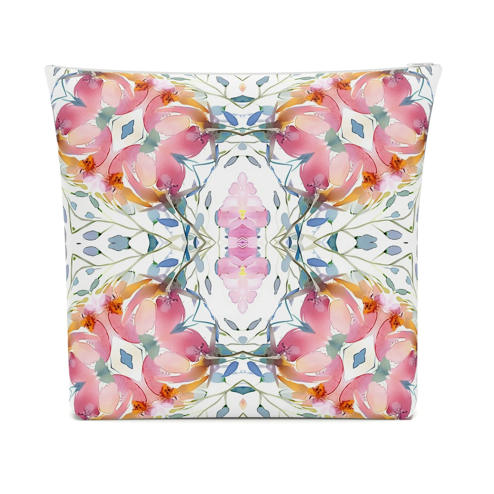 Delicate Diamond Bloom | Cotton Cosmetic Bag