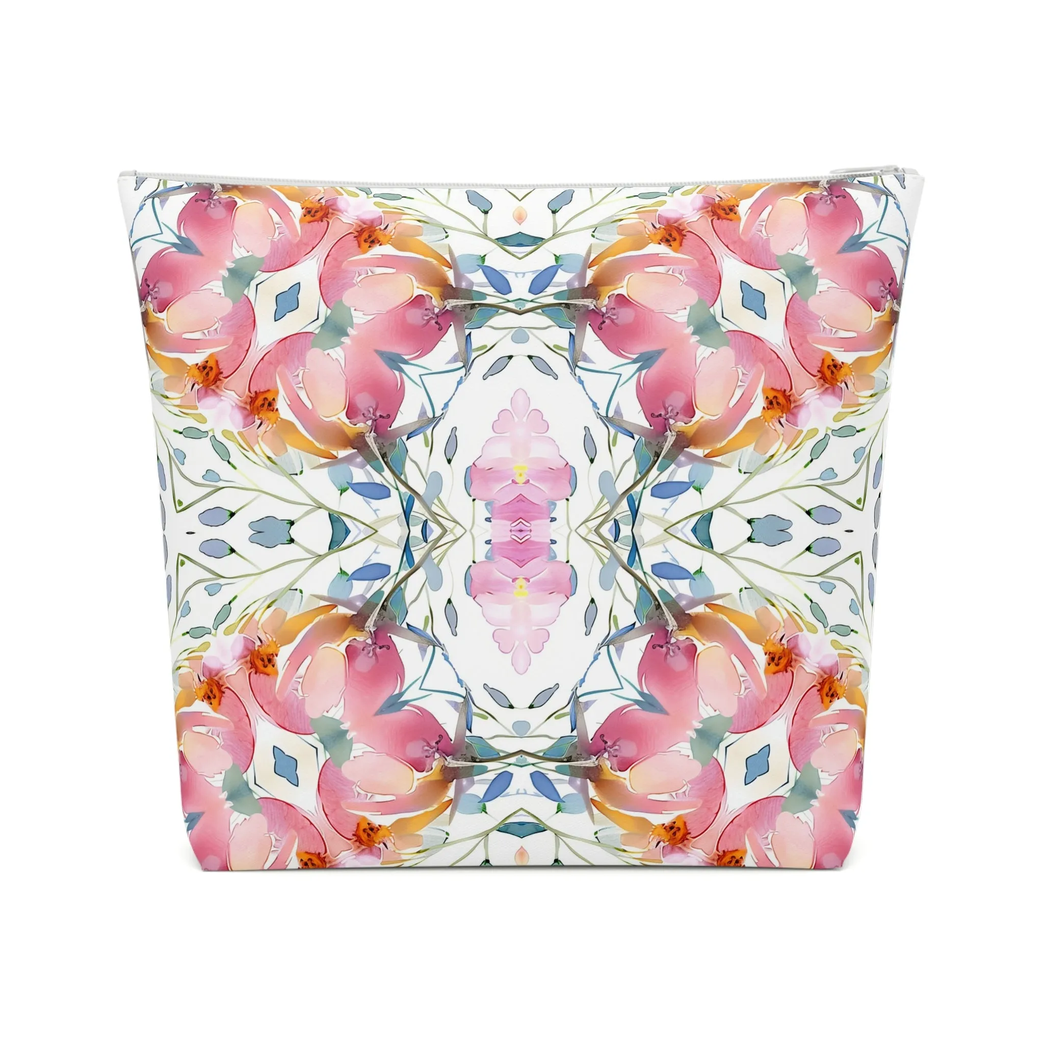 Delicate Diamond Bloom | Cotton Cosmetic Bag