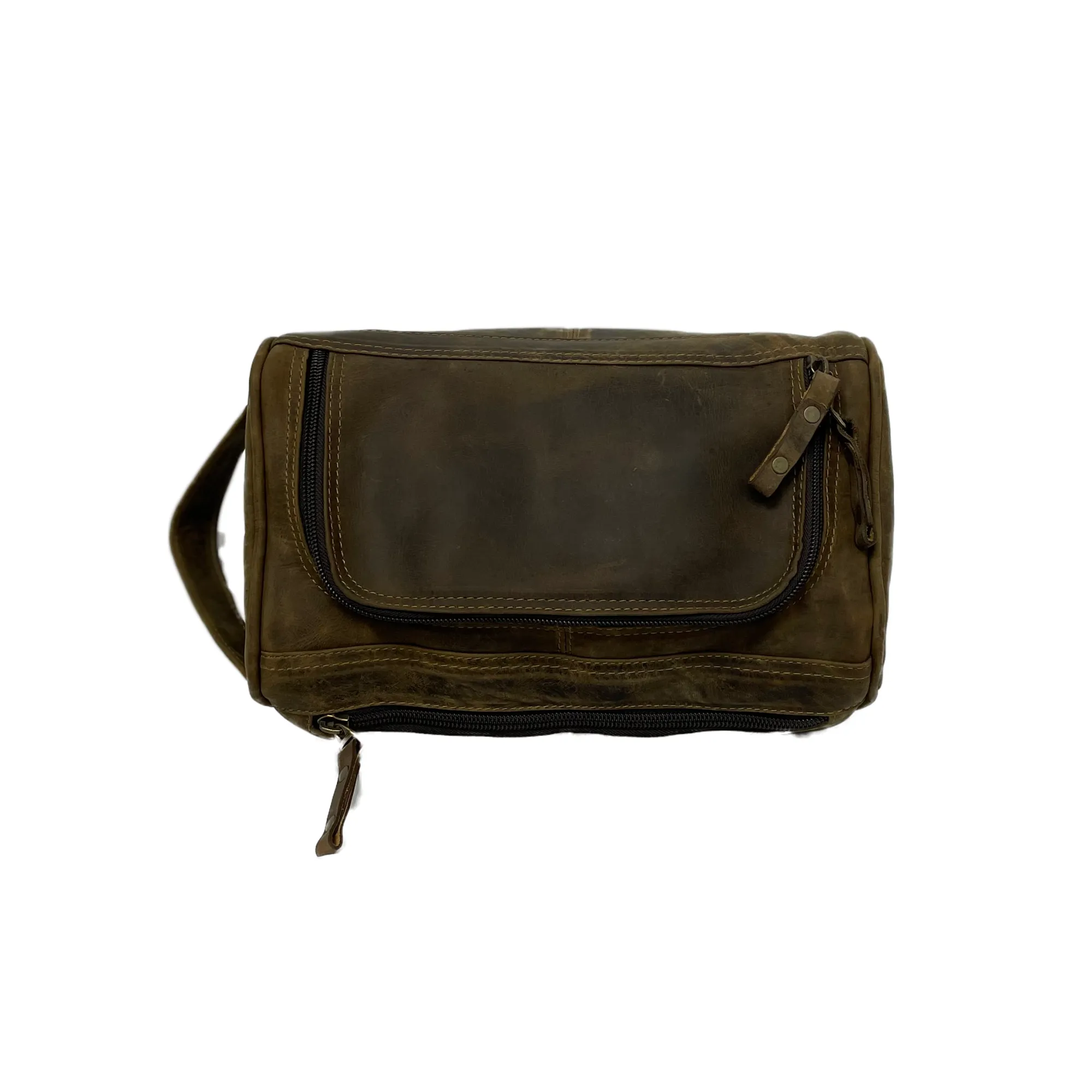 Deluxe Toiletry Bag, Crazy Horse Leather