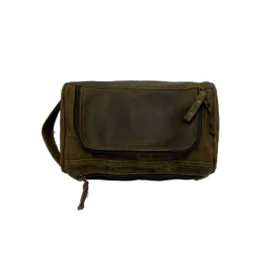 Deluxe Toiletry Bag, Crazy Horse Leather