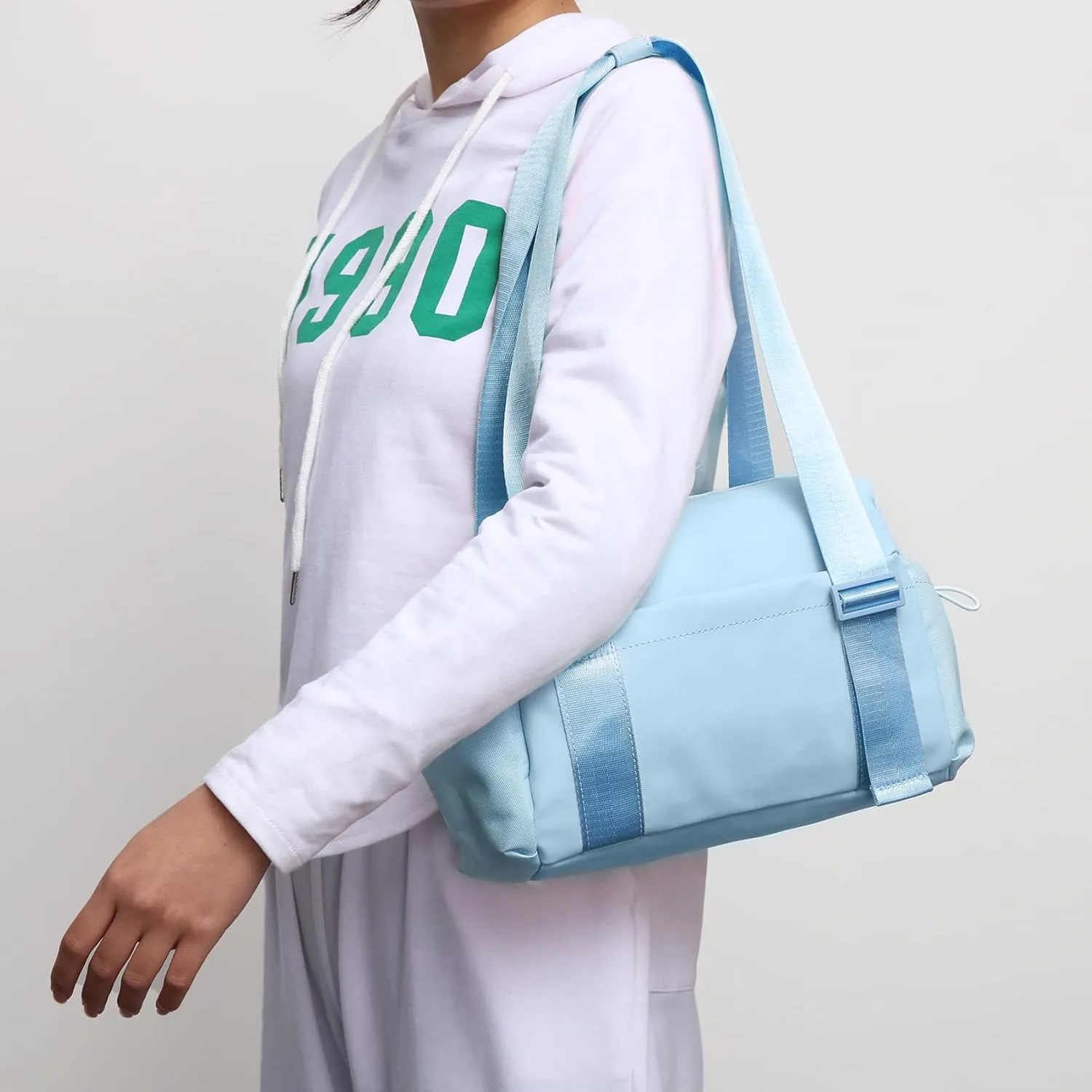 Didida Small Gym Bag for Women Girls,Waterproof Mini Gym Bag with Wet Compartment,Small Duffle Bag for Workout Sport Travel Weekender,Blue
