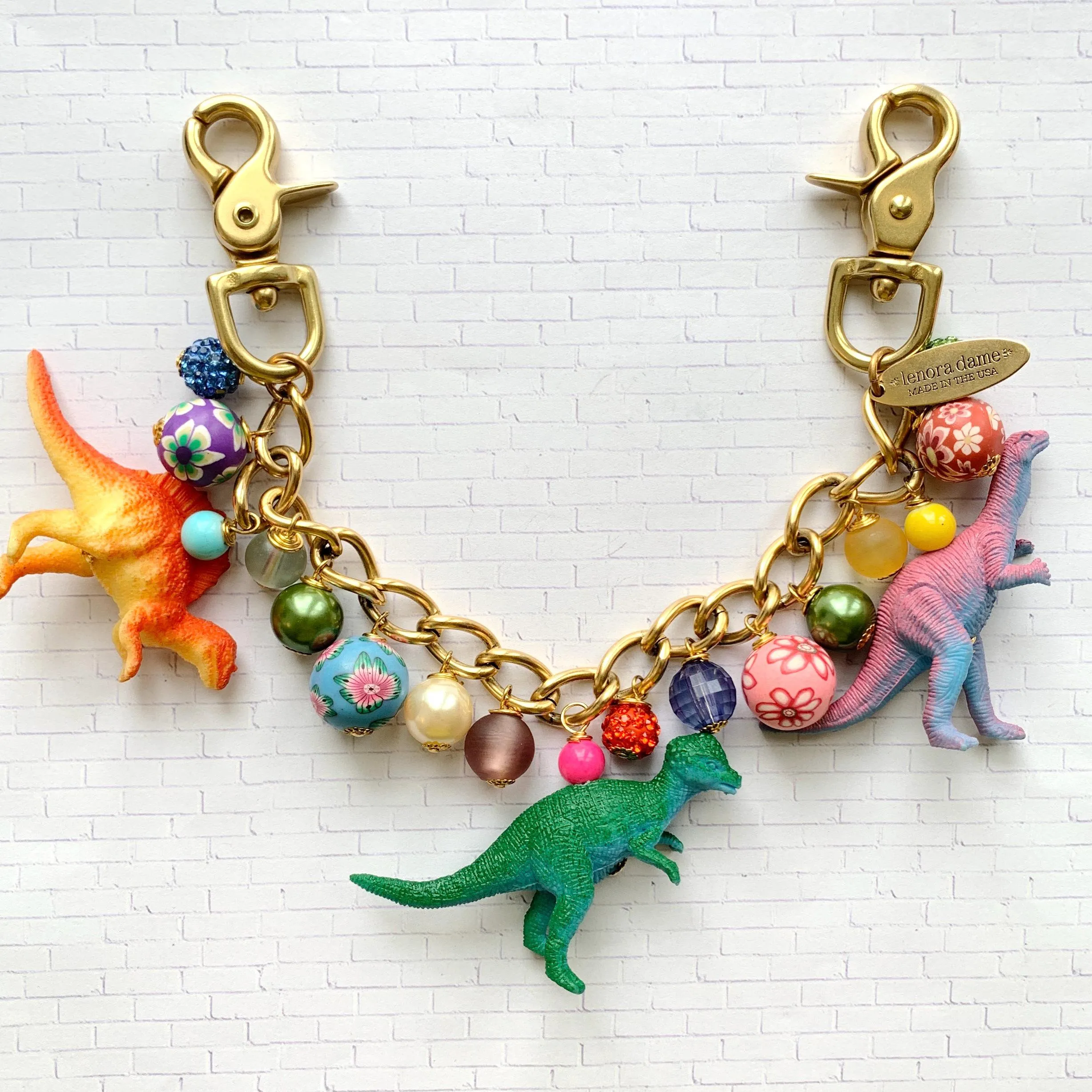 Dinosaur Chain Bag Charm