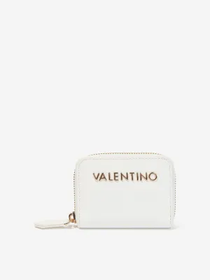 Divina Zip Around Wallet in White (10cm)