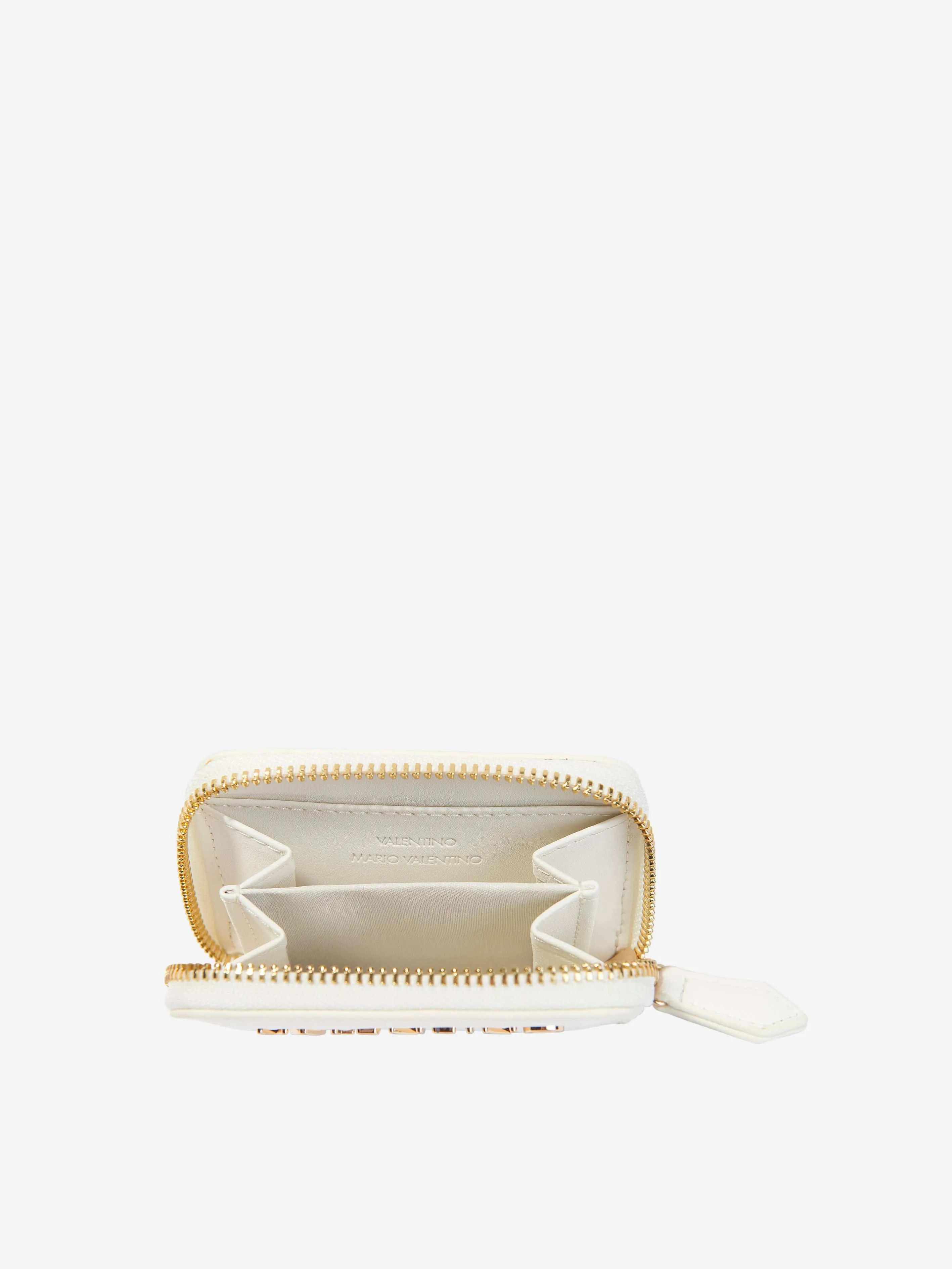 Divina Zip Around Wallet in White (10cm)