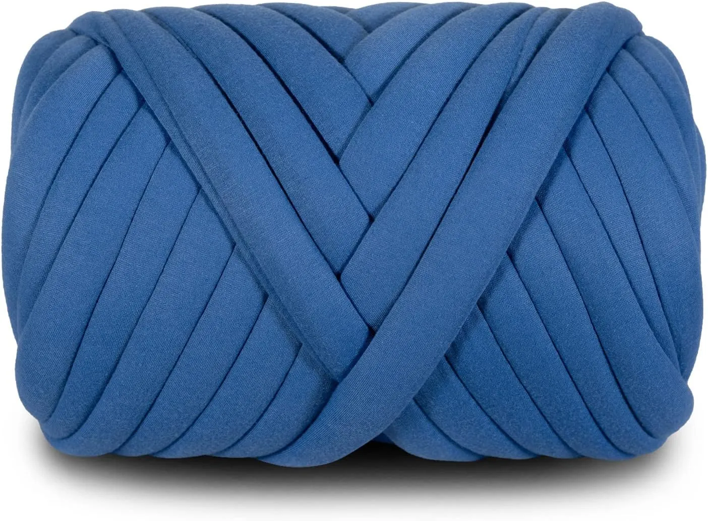 DIY, 2.2 LBS of Soft Polyester Bulky Yarn for Hand Knitting Blanket, Pillow, Handbag, Blue, 41.5 Yards, Arm Knitting Yarn for Chunky Braided Knot Throw Blanket, Weave Craft Crochet