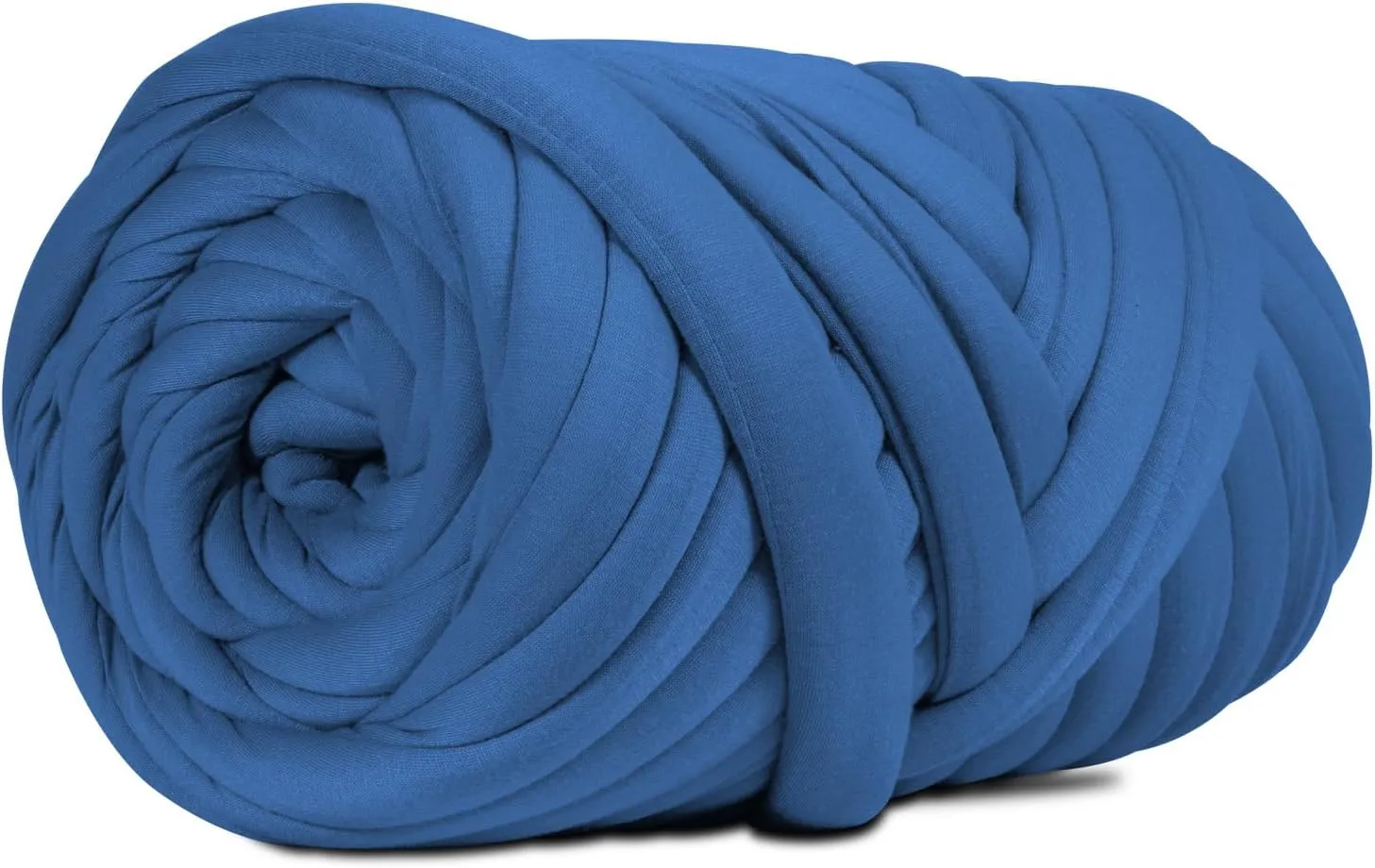 DIY, 2.2 LBS of Soft Polyester Bulky Yarn for Hand Knitting Blanket, Pillow, Handbag, Blue, 41.5 Yards, Arm Knitting Yarn for Chunky Braided Knot Throw Blanket, Weave Craft Crochet