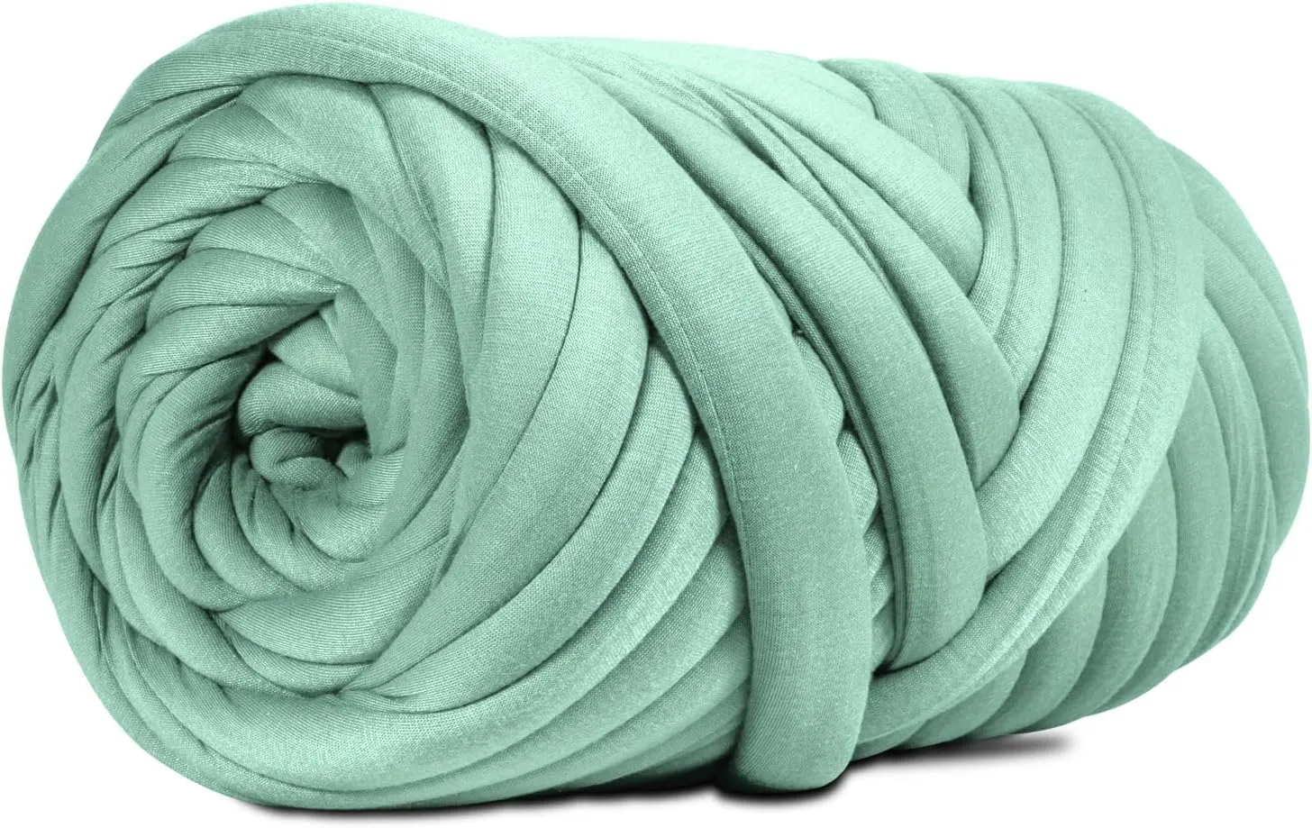DIY, 2.2 LBS of Soft Polyester Bulky Yarn for Hand Knitting Blanket, Pillow, Handbag, Minty Green, 41.5 Yards, Arm Knitting Yarn for Chunky Braided Knot Throw Blanket, Weave Craft Crochet