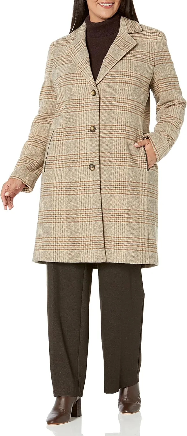 DKNY Womens Outerwear Wool
