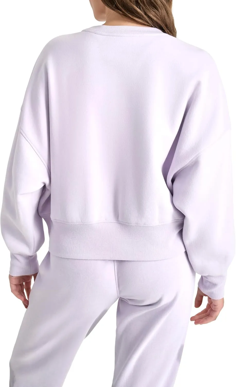 DKNY womens Varsity Embroidered Logo Crewneck Sweatshirt