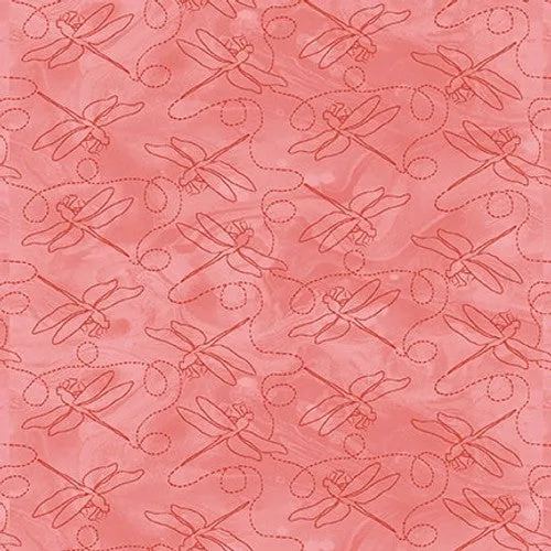 Dragonfly Dance Dragonfly Texture Pink Grace Violet Designs Henry Glass Cotton Fabric