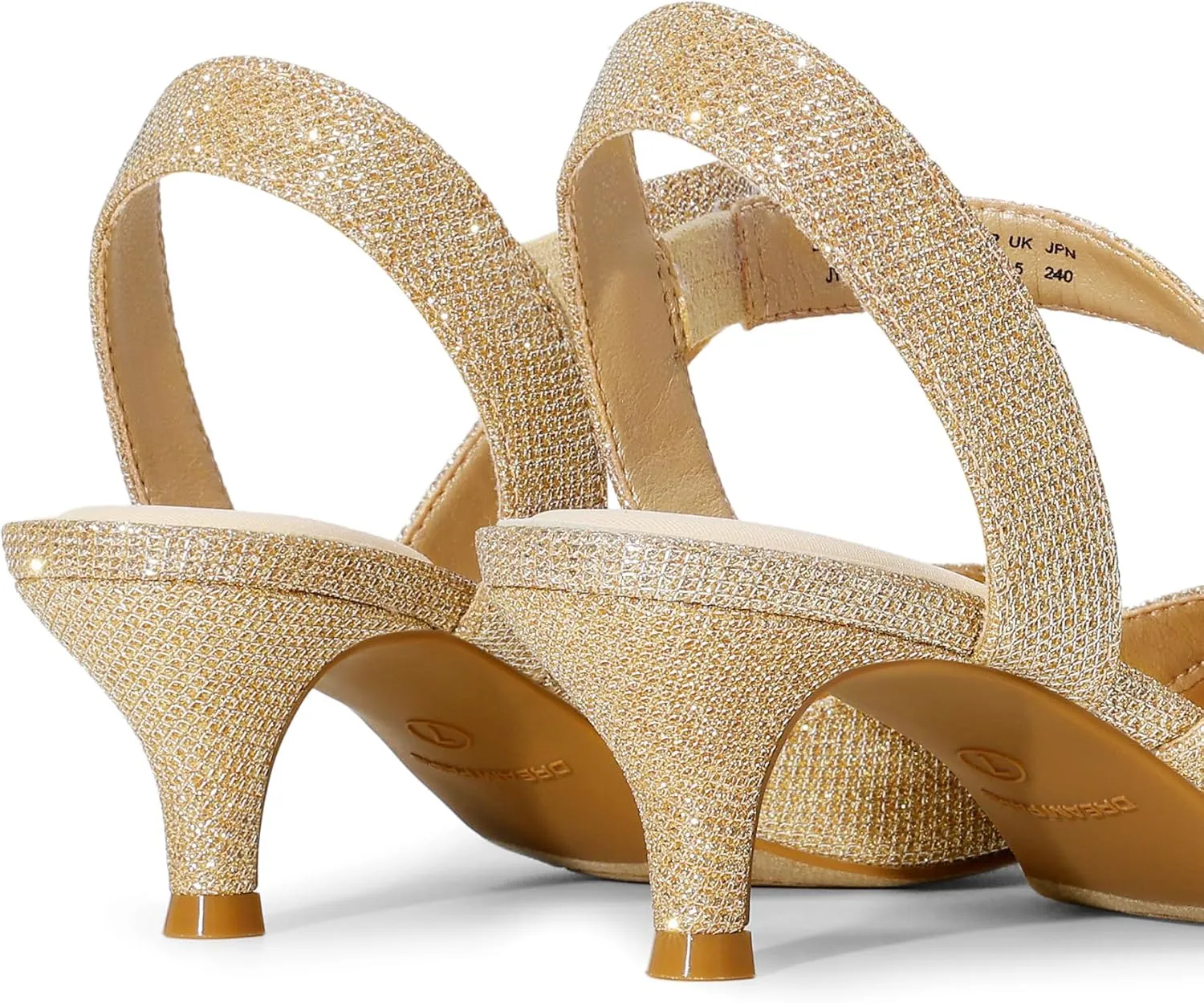 DREAM PAIRS Kitten Heels for Women Closed Toe Pointed Toe Low Heel Strappy Pumps Party Dance Wedding Dress Shoes for Women