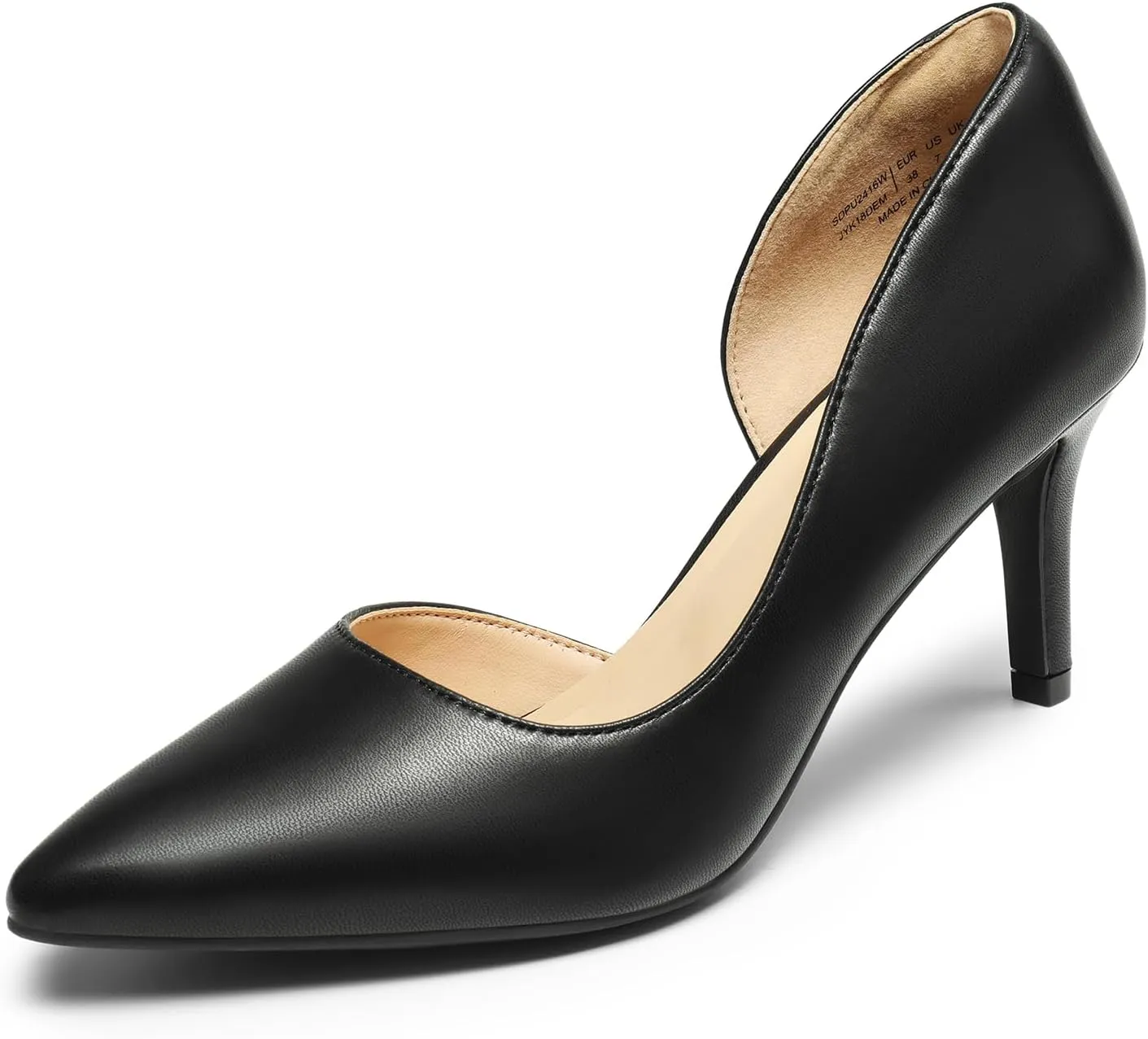 DREAM PAIRS Women's Dress High Heels Pumps Closed Pointed Toe Stiletto D'Orsay Shoes for Wedding Party