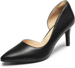 DREAM PAIRS Women's Dress High Heels Pumps Closed Pointed Toe Stiletto D'Orsay Shoes for Wedding Party