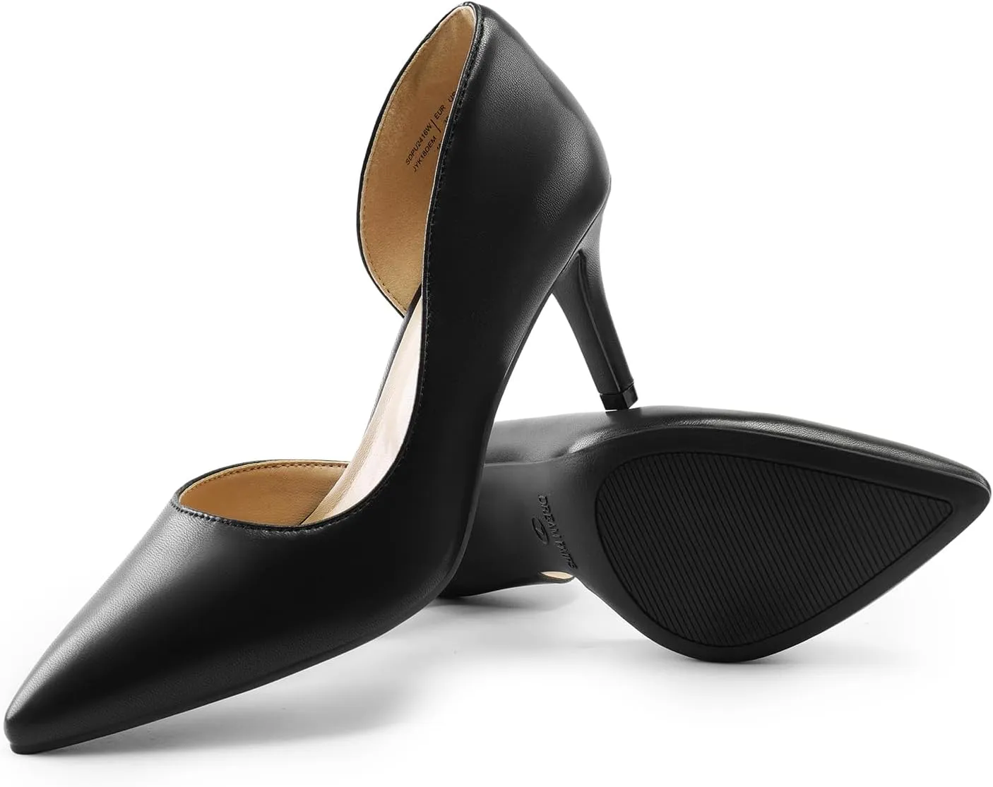 DREAM PAIRS Women's Dress High Heels Pumps Closed Pointed Toe Stiletto D'Orsay Shoes for Wedding Party