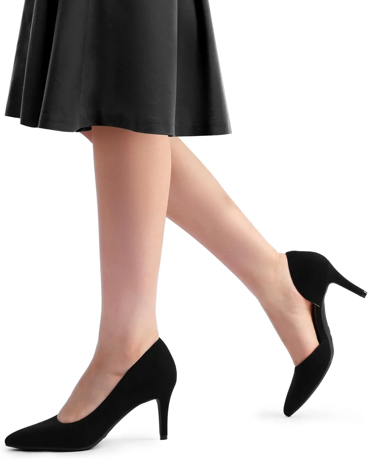 DREAM PAIRS Women's Dress High Heels Pumps Closed Pointed Toe Stiletto D'Orsay Shoes for Wedding Party