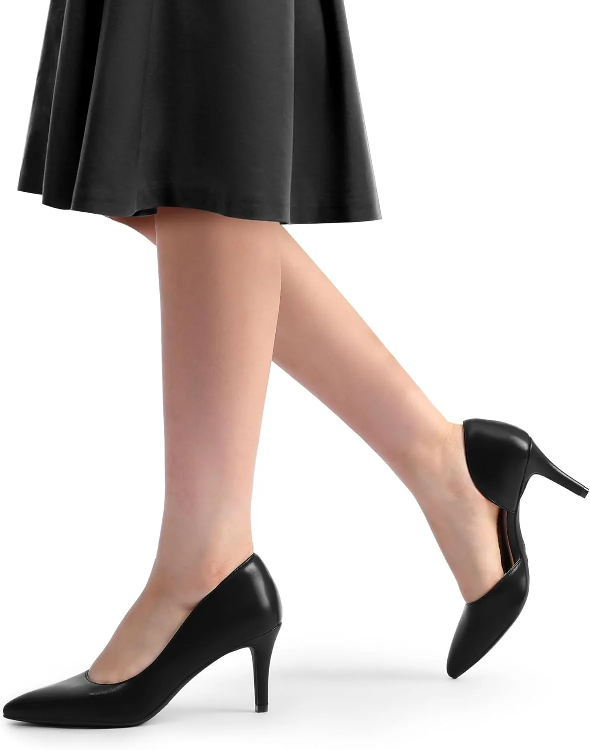 DREAM PAIRS Women's Dress High Heels Pumps Closed Pointed Toe Stiletto D'Orsay Shoes for Wedding Party