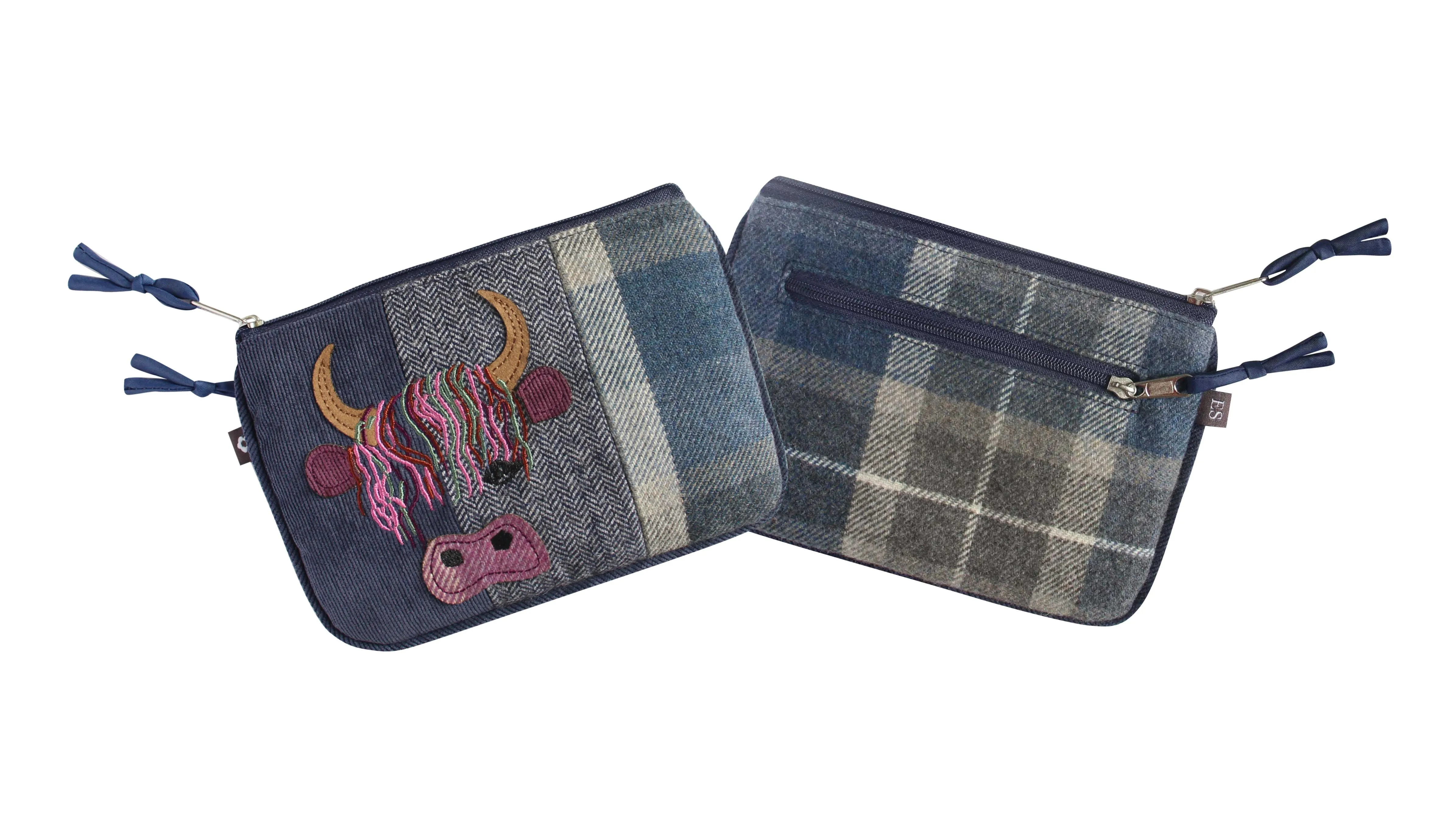 Earth Squared Tweed Applique Juliet Purses