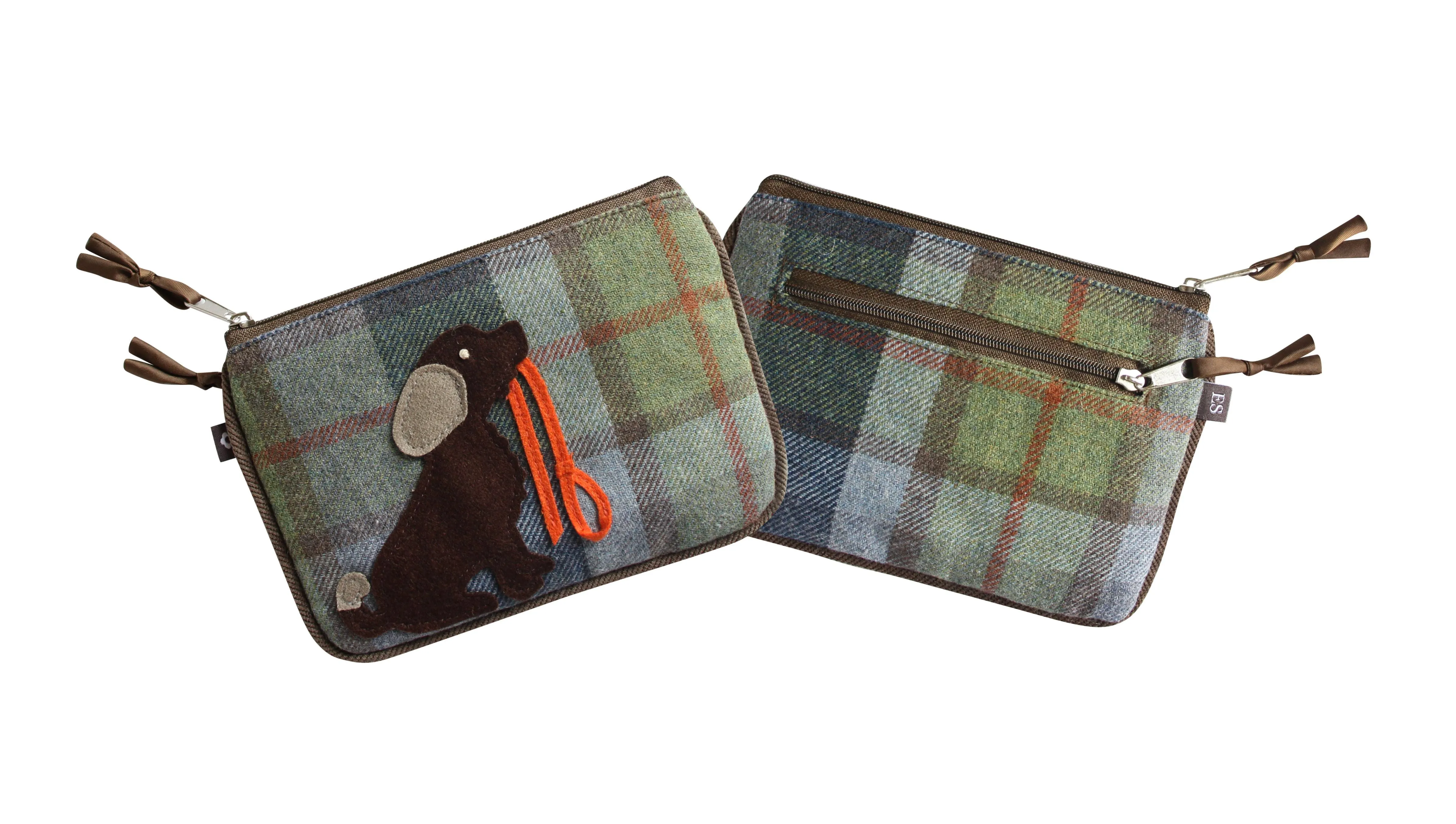 Earth Squared Tweed Applique Juliet Purses