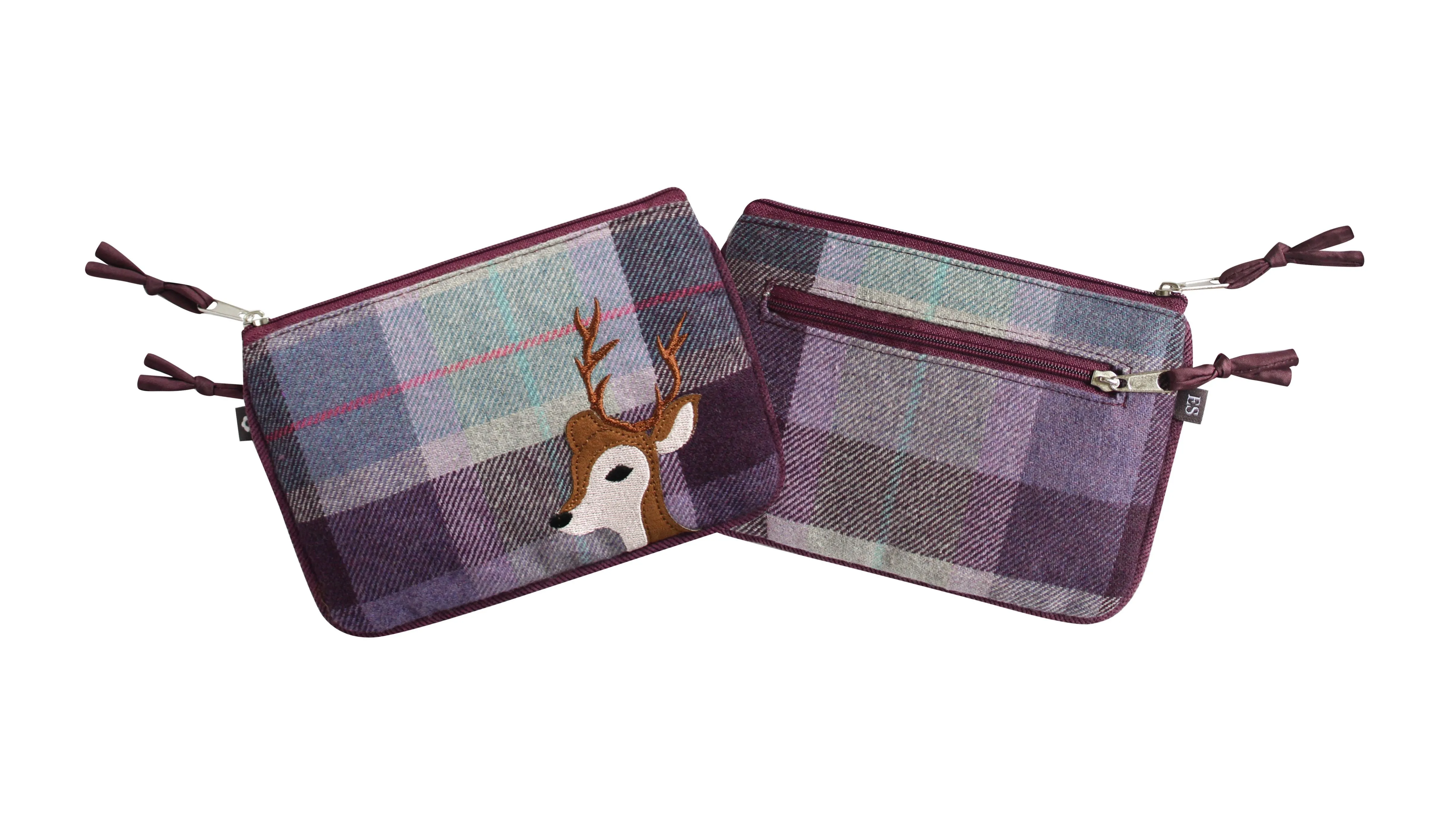 Earth Squared Tweed Applique Juliet Purses