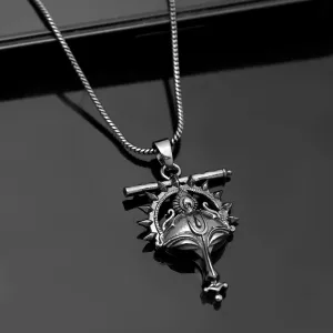 Eclipse Statement Bold Black Mens Pendant