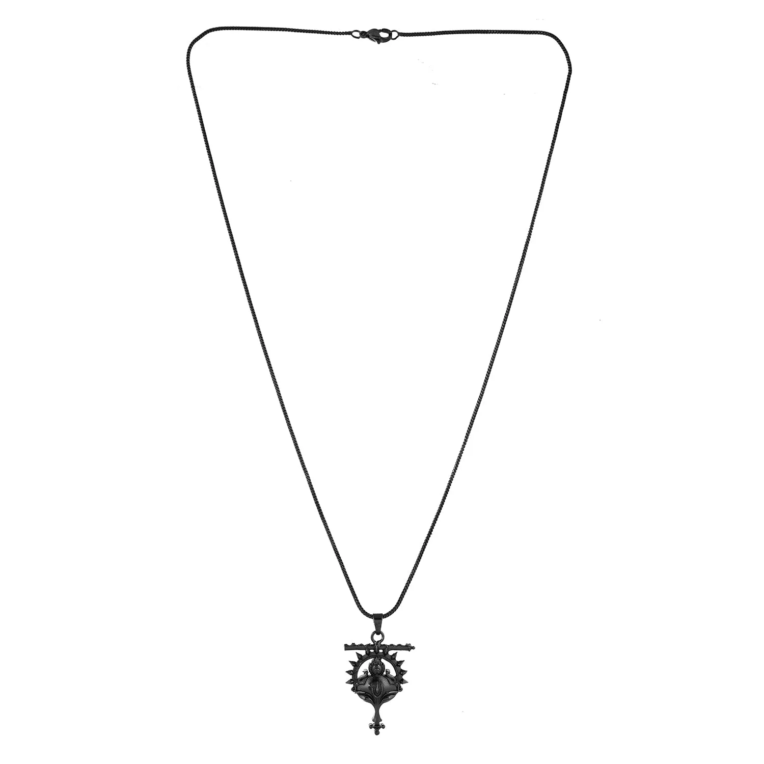 Eclipse Statement Bold Black Mens Pendant