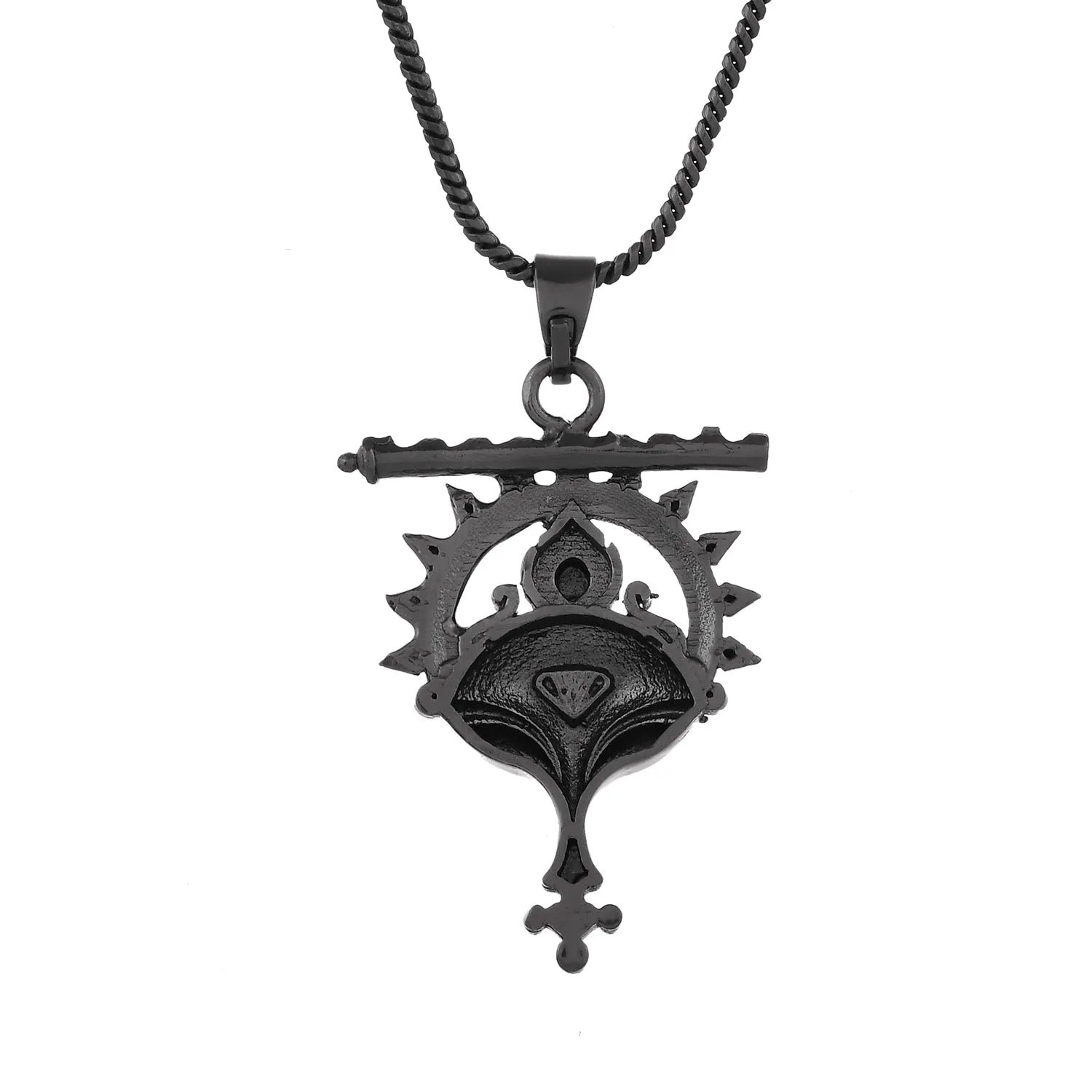 Eclipse Statement Bold Black Mens Pendant