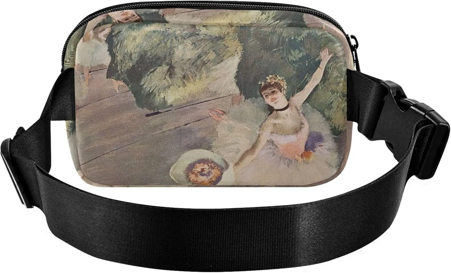 Edgar Degas Prints Rehearsal Onstage Waterproof Fanny Packs for Women Hip Pouch Belt Bag Hiking Crossbody Waist Purse