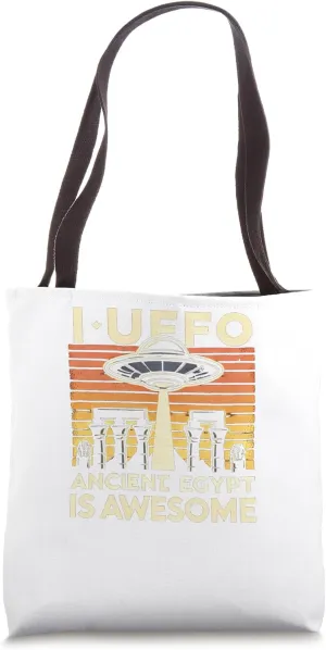 Egypt UFO Mysterious Shape In Night Sky Graphic Tote Bag
