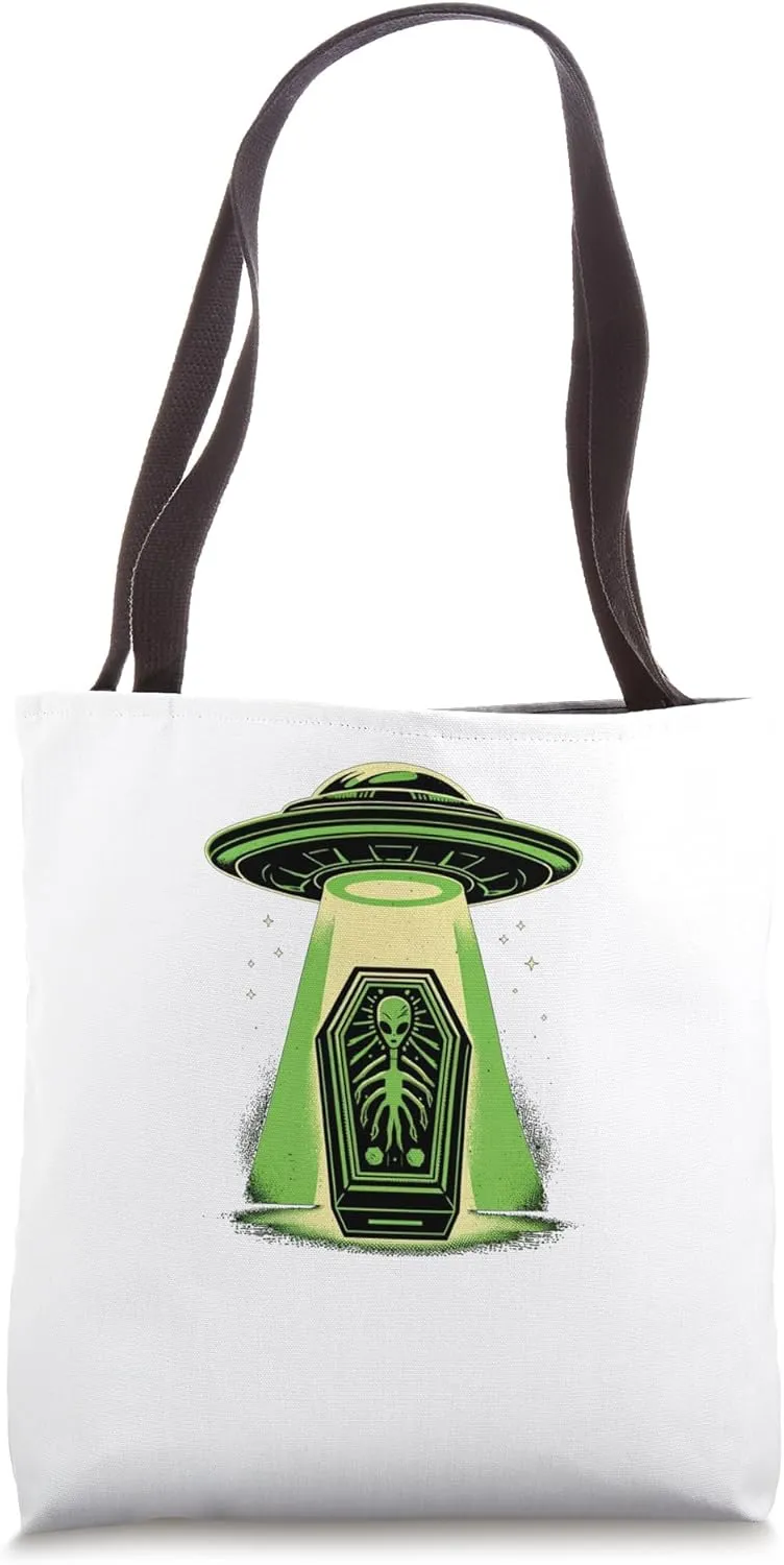 Egypt UFO Sarcophagus In Ancient Alien Chamber Tote Bag