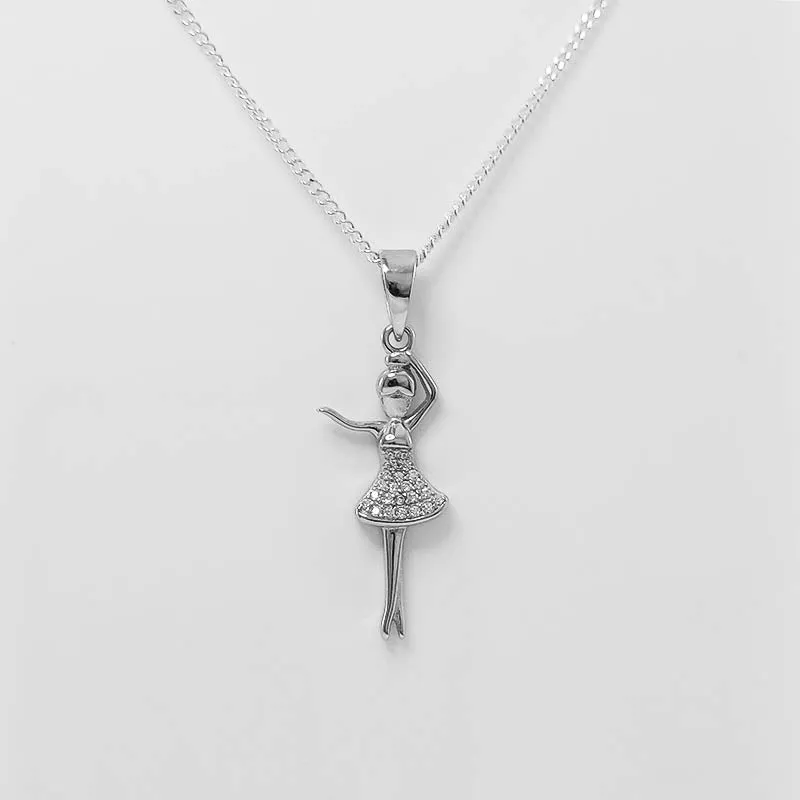 Elegant Ballerina Pendant