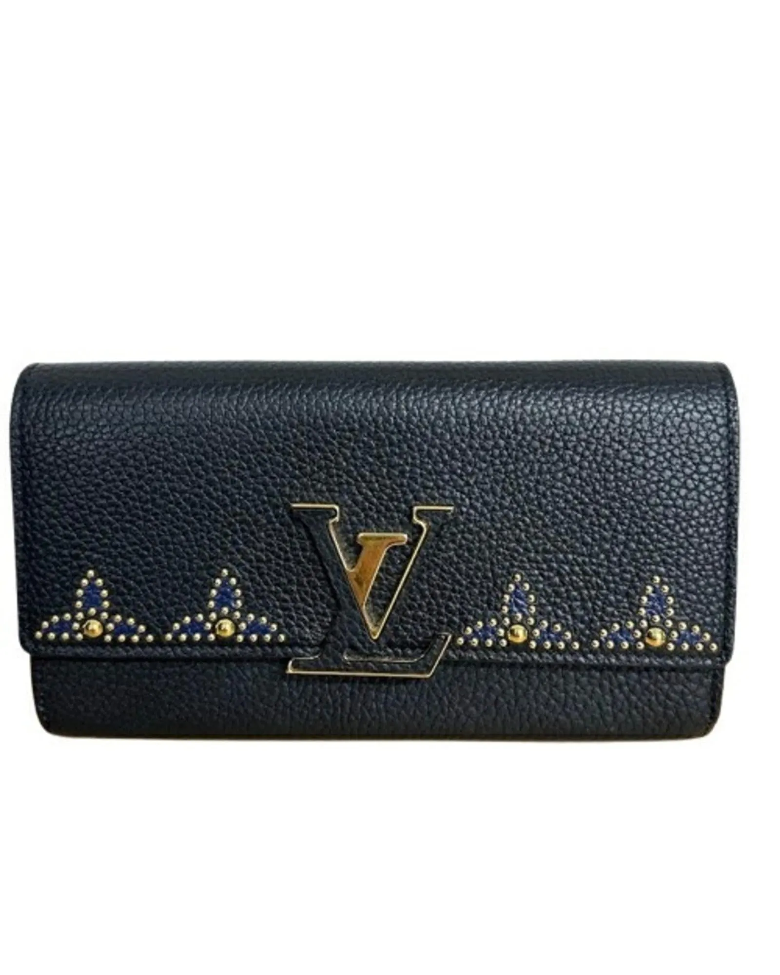 Elegant Leather Capucines Bag with Subtle Scratches