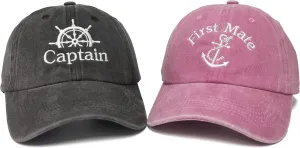 Embroidered Captain & First Mate Hats