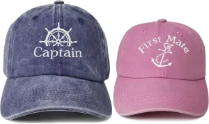 Embroidered Captain & First Mate Hats