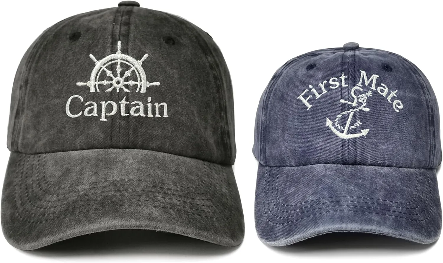 Embroidered Captain & First Mate Hats