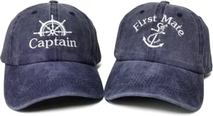 Embroidered Captain & First Mate Hats