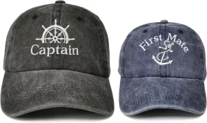 Embroidered Captain & First Mate Hats