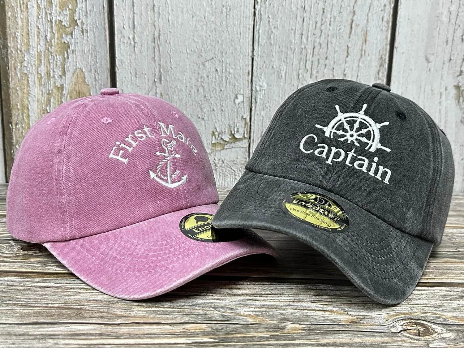 Embroidered Captain & First Mate Hats