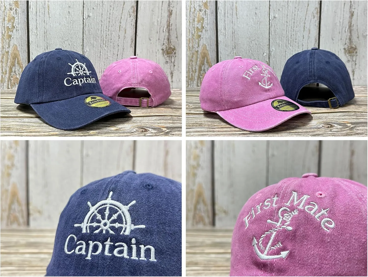 Embroidered Captain & First Mate Hats