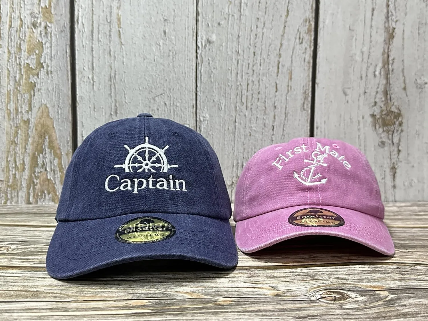 Embroidered Captain & First Mate Hats