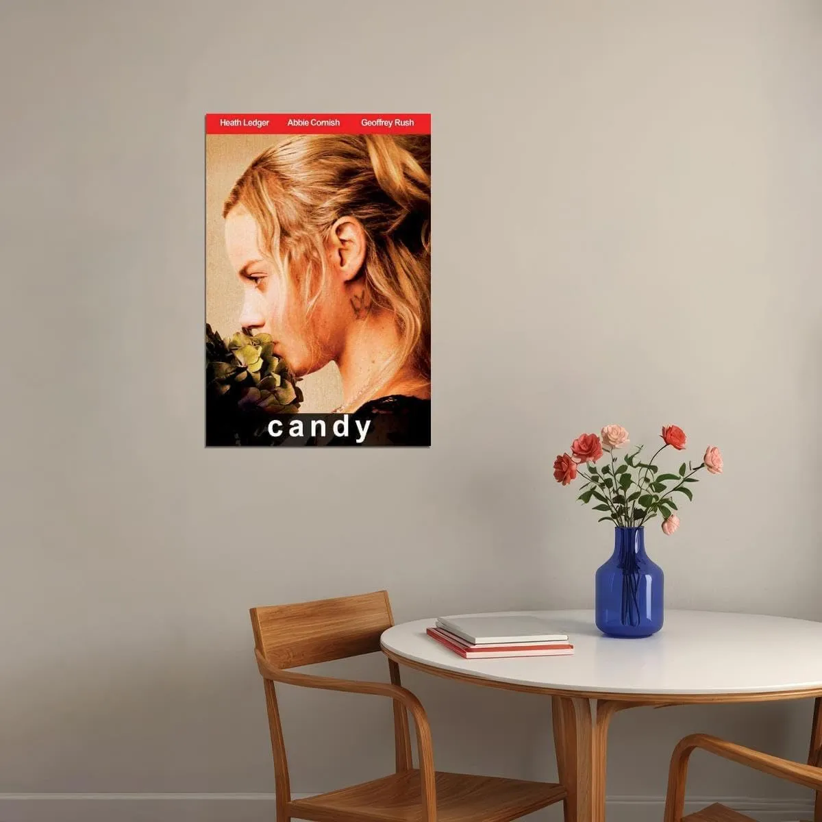 enhighten Candy Movie Abbie Cornish Heath Ledger Geoffrey Rush Tom Budge Wall Art Movie Night Home Decor For Living Room Aesthetic 24x36 Poster