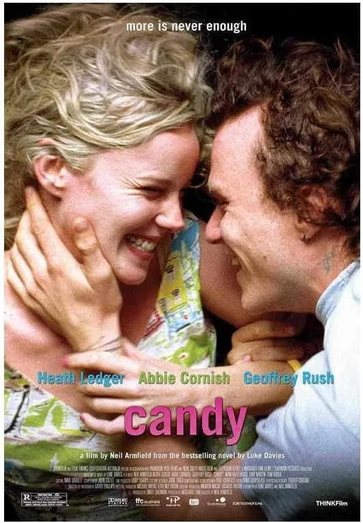 enhighten Candy Movie Abbie Cornish Heath Ledger Geoffrey Rush Tom Budge Wall Art Movie Night Home Decor For Living Room Aesthetic 24x36 Poster