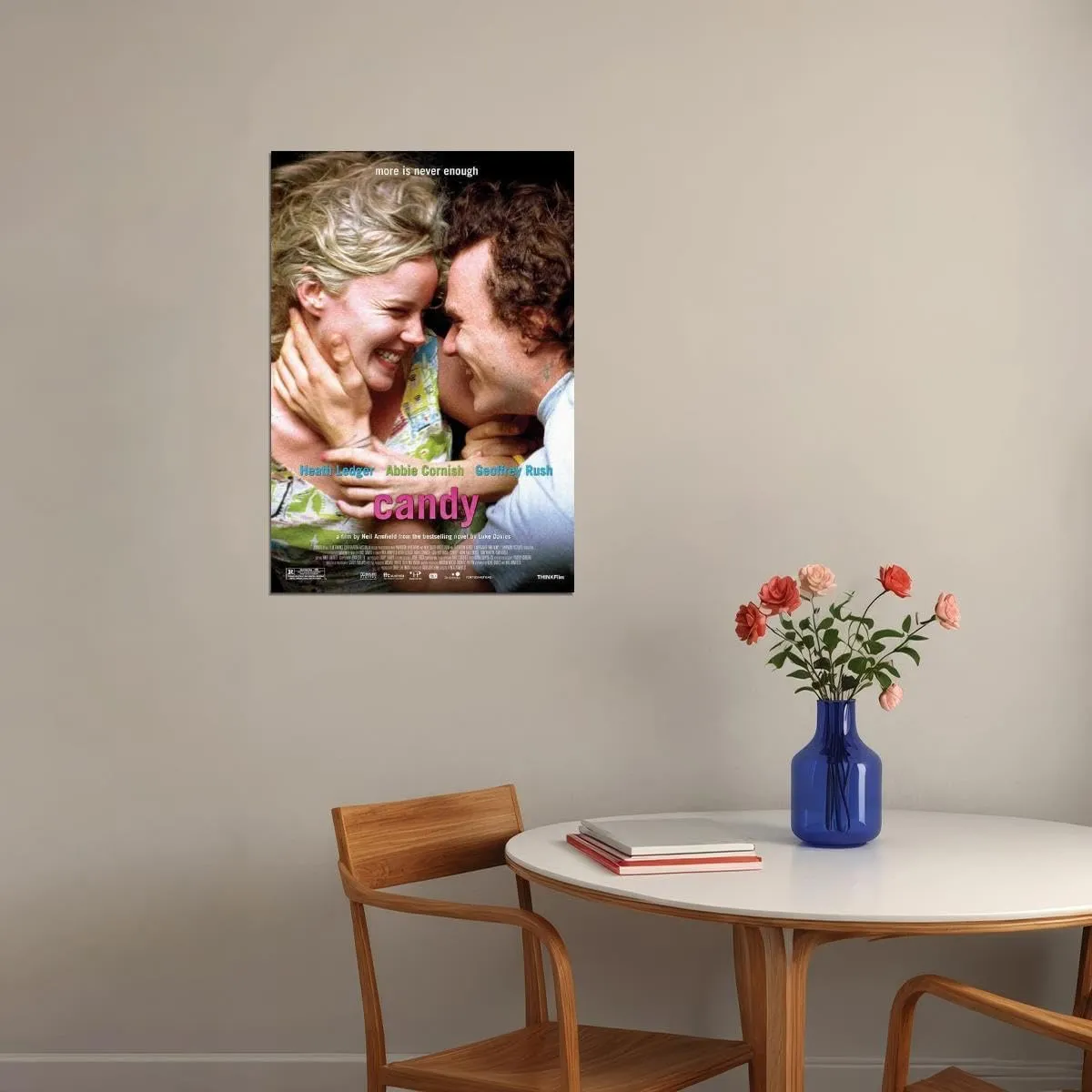 enhighten Candy Movie Abbie Cornish Heath Ledger Geoffrey Rush Tom Budge Wall Art Movie Night Home Decor For Living Room Aesthetic 24x36 Poster