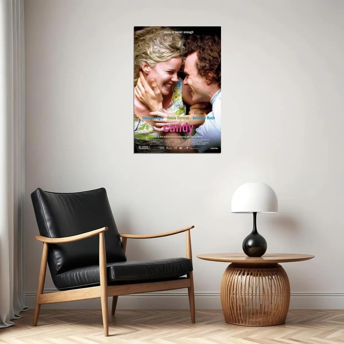 enhighten Candy Movie Abbie Cornish Heath Ledger Geoffrey Rush Tom Budge Wall Art Movie Night Home Decor For Living Room Aesthetic 24x36 Poster