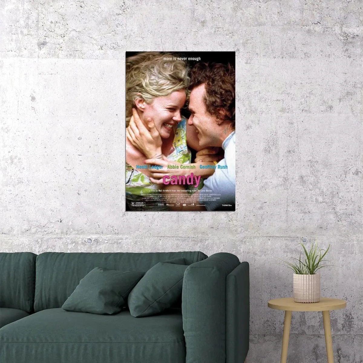 enhighten Candy Movie Abbie Cornish Heath Ledger Geoffrey Rush Tom Budge Wall Art Movie Night Home Decor For Living Room Aesthetic 24x36 Poster