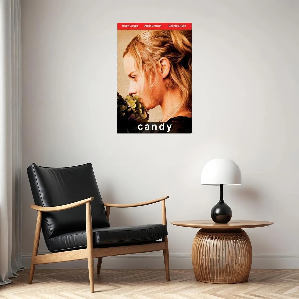 enhighten Candy Movie Abbie Cornish Heath Ledger Geoffrey Rush Tom Budge Wall Art Movie Night Home Decor For Living Room Aesthetic 24x36 Poster
