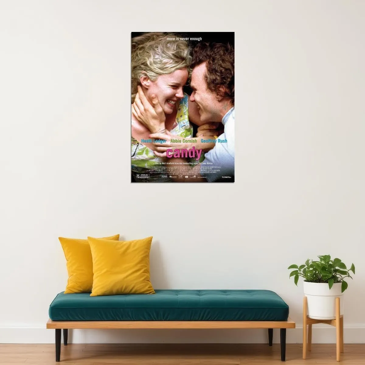enhighten Candy Movie Abbie Cornish Heath Ledger Geoffrey Rush Tom Budge Wall Art Movie Night Home Decor For Living Room Aesthetic 24x36 Poster