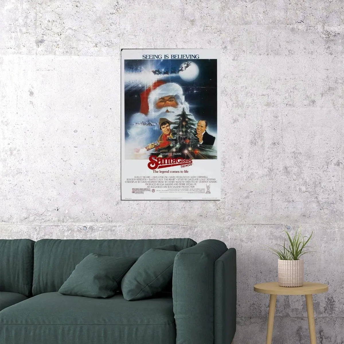 enhighten Santa Claus: The Movie Movie Dudley Moore John Lithgow David Wall Art Movie Night Home Decor For Living Room Aesthetic 24x36 Poster
