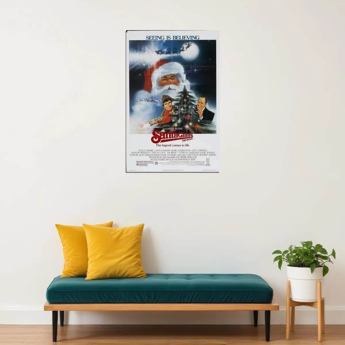 enhighten Santa Claus: The Movie Movie Dudley Moore John Lithgow David Wall Art Movie Night Home Decor For Living Room Aesthetic 24x36 Poster